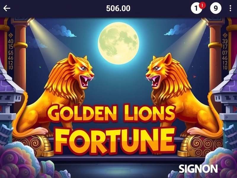 Golden Lions Fortune Game Screen